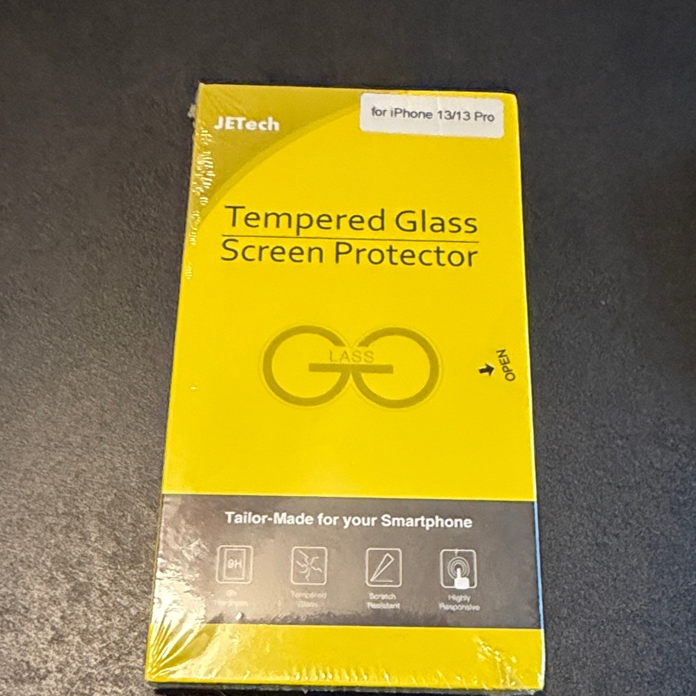 Yellow Tempered Glass Screen Protector for iPhone 13/13 Pro 2 pack